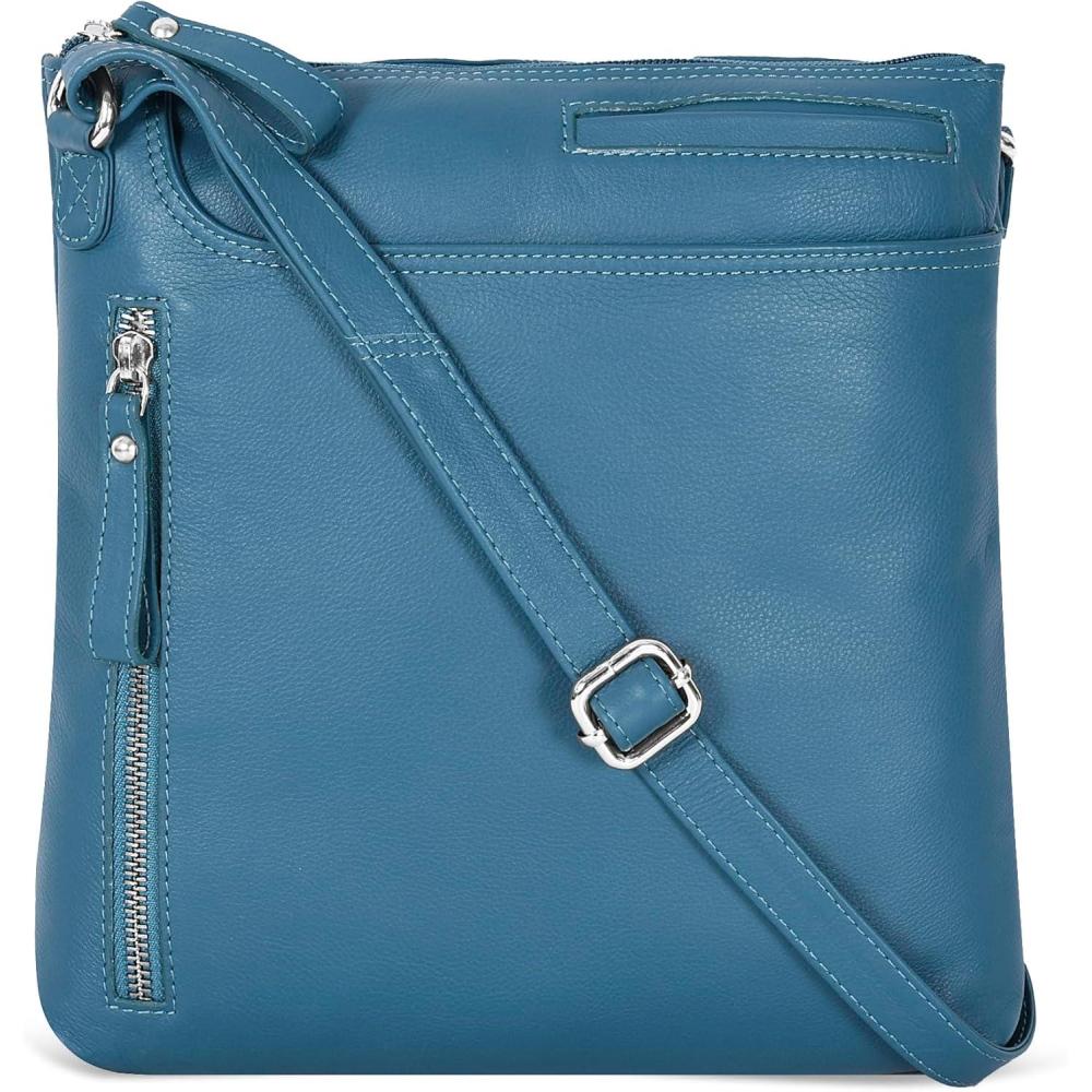 Leather Crossbody Bags for Women – Ladies Sling Handbags – Medium Cross body Purses Handbags – Purses For Women(Smooth Ottanio)