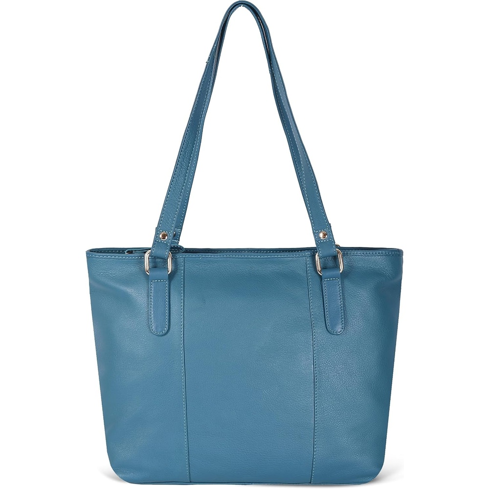 Leather Purse For Women – Real Leather Tote For Women – Ladies Shoulder Handbag For Work, Travel, Casual Use(Nappa Ottanio)